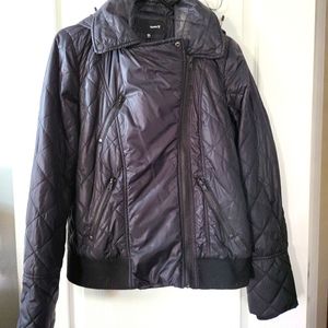 HURLEY moto bomber with hood. Size xl